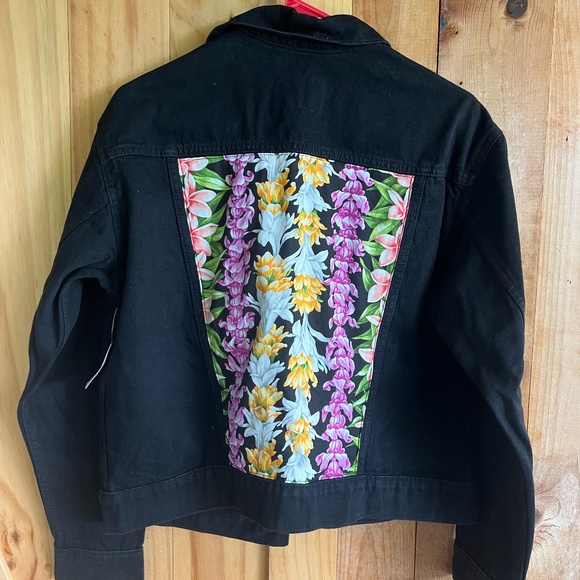 Floral Jean Jacket - Picture 1 of 3